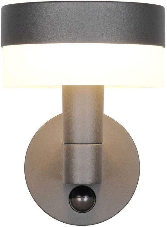 Trio mackenzie - wandlamp - antraciet - incl. 1x smd 8 w - bewegingssensor - wandmontage - niet geschikt voor externe dimmer - niet dimbaar - buitenverlichting - ip54