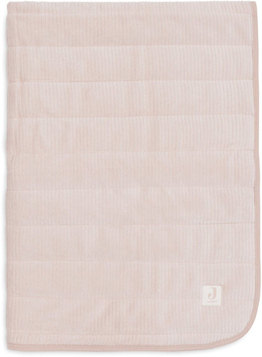 Jollein baby deken wieg - 75x100cm - velvet rib - wild rose
