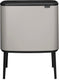 Brabantia bo touch bin prullenbak - 36 liter - 1 vak - soft grey
