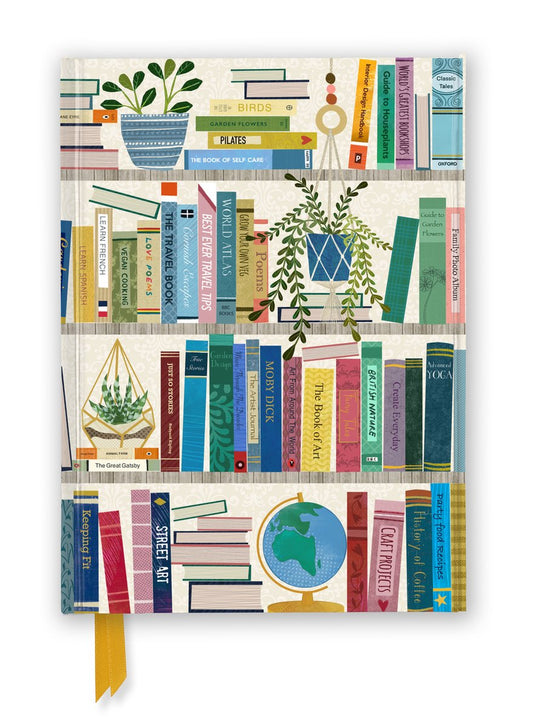 Flame tree notebooks- georgia breeze: bookshelves (foiled journal)