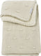 Meyco baby knots teddy wiegdeken - soft sand - 75x100cm - 2.0 tog