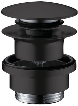 Hansgrohe afvoerplug - 1 1 4 klikwaste - voor wastafel- en bidetmengkranen - mat zwart