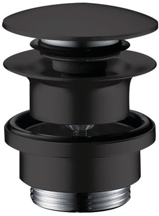 Hansgrohe afvoerplug - 1 1 4 klikwaste - voor wastafel- en bidetmengkranen - mat zwart