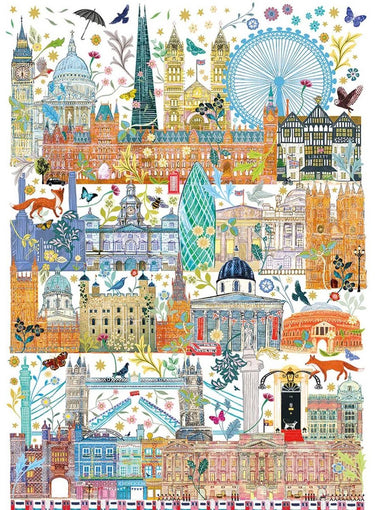 Gibsons - london skyline (door josie shenoy) - 1000 stukjes 49×68cm (b×h) - legpuzzel voor volwassenen
