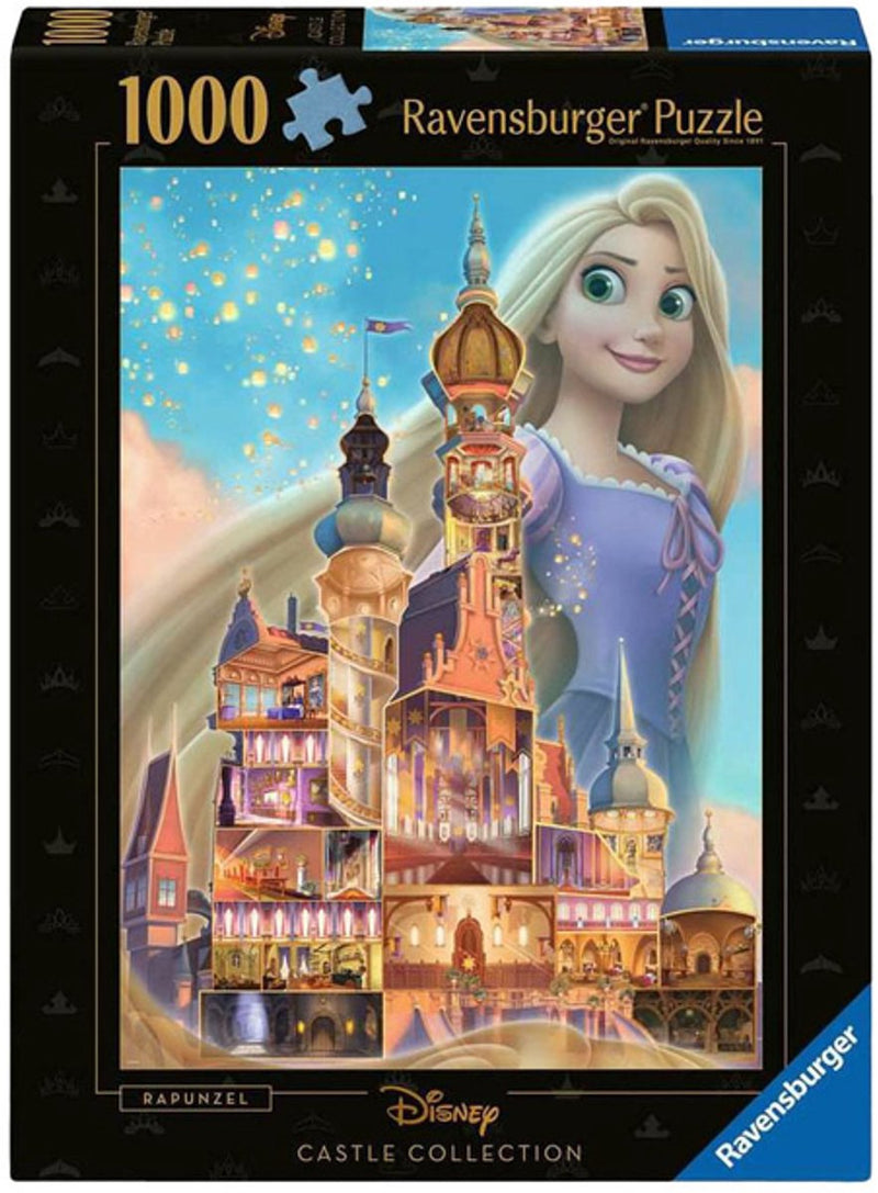 Load image into Gallery viewer, Ravensburger puzzel disney castles rapunzel - 1000 stukjes legpuzzel.
