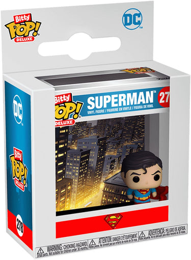 Funko superman bitty pop! deluxe vinyl figure superman(gargoyle) display (12) 2,5 cm