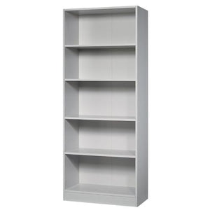 Bach boekenkast hammerer hout verstelbaar 2004x800x400mm lichtgrijs