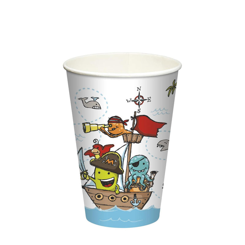 Load image into Gallery viewer, Papstar bekers pirate crew karton 0,2l ø7x9,7cm
