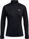 Under armour tech 1 2 zip- solid-blk dames sporttrui - zwart - wit