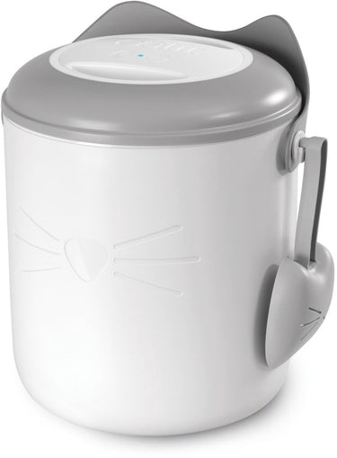 Catit vacuüm voercontainer - kattenvoerbewaarbak - 9.6 l wit