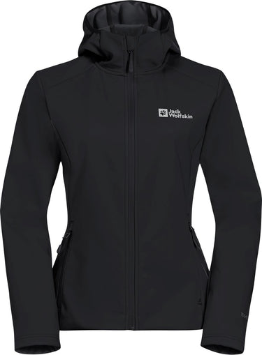 Jack wolfskin bornberg hoody w dames outdoorjas-black
