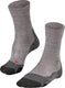 Falke tk2 melange anti-blaar dik wol functioneel materiaal wandelsokken dames grijs - maat 37-38