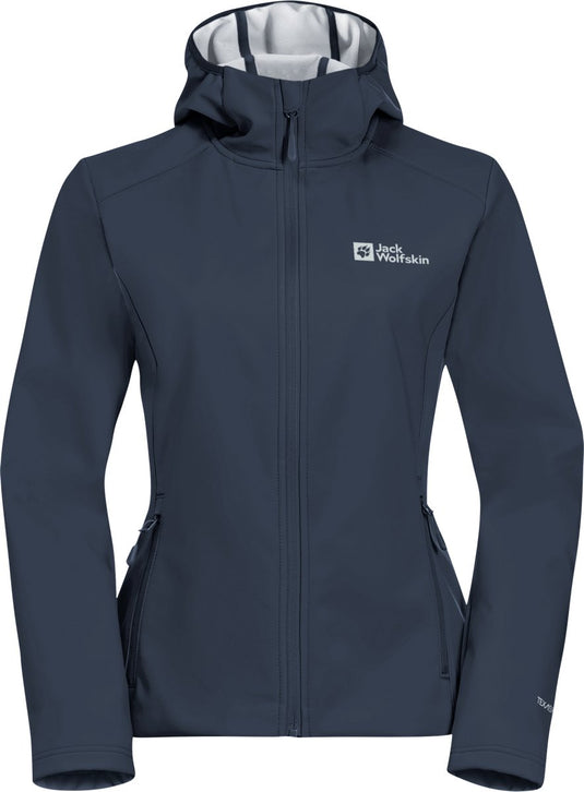 Jack wolfskin bornberg hoody w dames outdoorjas-midnight sky grey