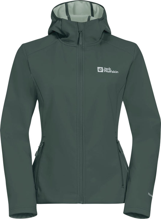 Jack wolfskin bornberg hoody w dames outdoorjas-sago palm