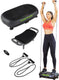 Tunturi cardio fit v10 trilplaat - incl. fitnesstoel - vibrationplate - 30 snelhedenen - 3 programma's - vibratie - incl. gratis fitness app