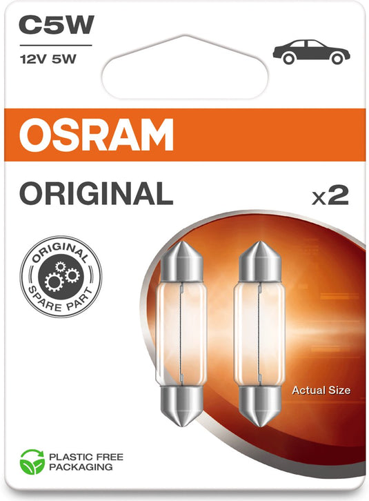 Osram oryginal c5w - voertuigverlichting - oem kwaliteit - milieuvriendelijke verpakking