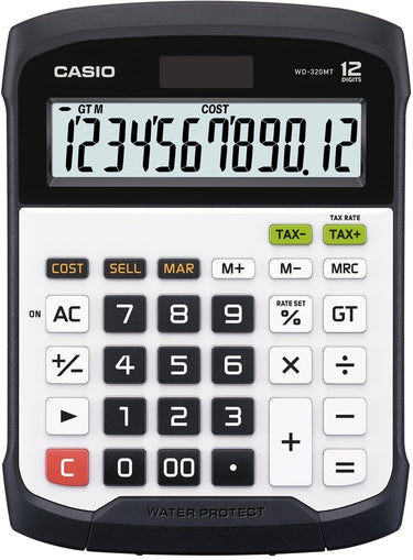 Casio waterbestendige bureaurekenmachine wd-320mt