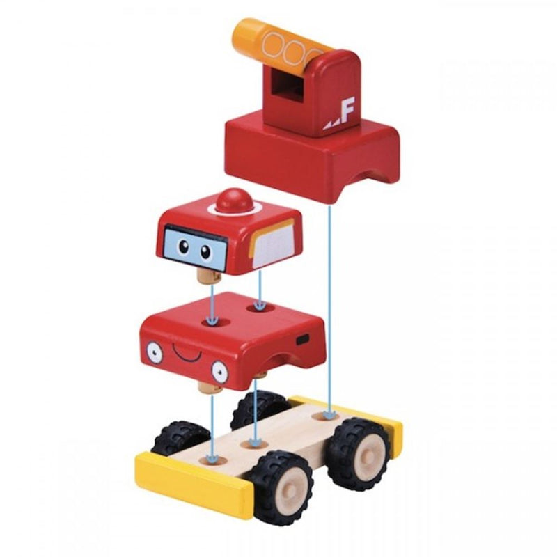 Load image into Gallery viewer, Wonderworld bouw een brandweerauto. +1
