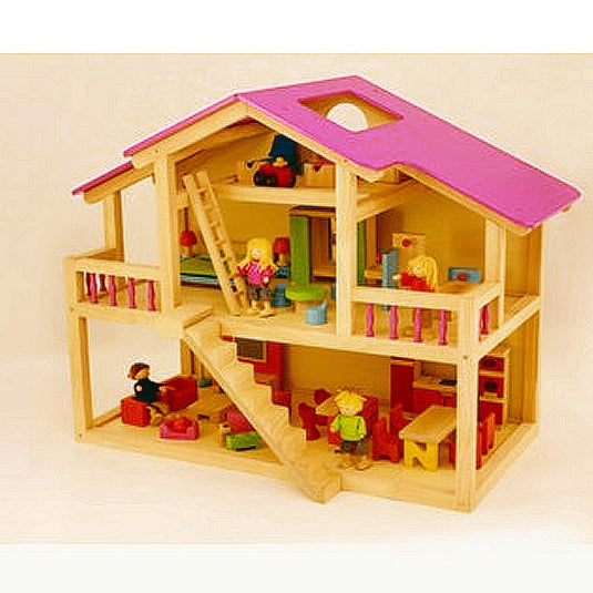 Pintoy star loft dolls house poppenhuis