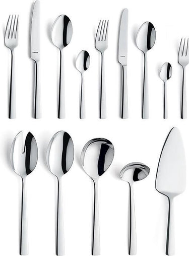Amefa moderno - bestekset - 60-delig - 6 personen - zilverkleurig