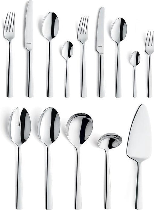 Amefa moderno - bestekset - 60-delig - 6 personen - zilverkleurig