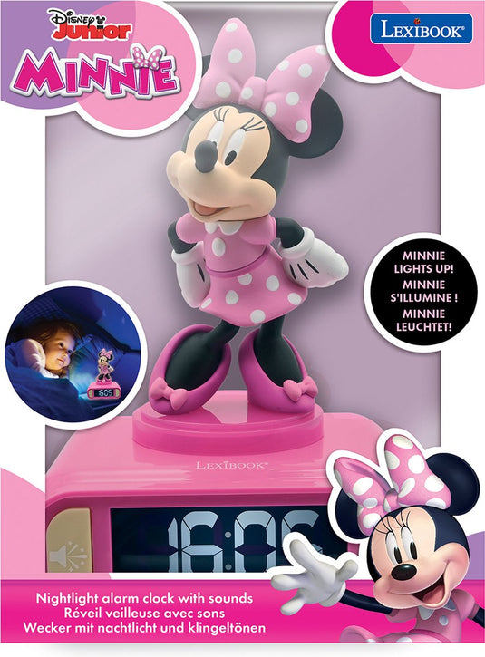 Lexibook digitale wekker met minnie 3d nachtlampje en geluidseffecten