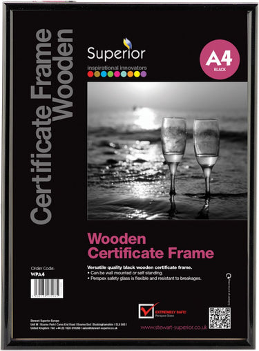 Seco fotolijst - a4 - 21 x 29.7cm - zwart - 11mm frame - se-wpa4