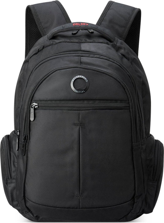 Delsey element backpack flier – 24 liter – laptoprugzak 15,6 inch – smart-sleeve – black