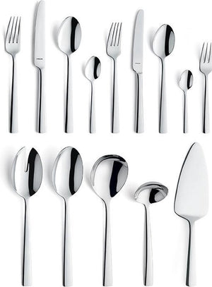 Amefa moderno - bestekset - 60-delig - 6 personen - zilverkleurig