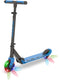 Chillafish kinderstep jongens en meisjes vanaf 5 jaar met led wielen - blauw - step met verstelbaar stuur en voetrem - opvouwbaar en lichtgewicht met abec-5 wielen - geen batterijen nodig - model flexxi glow