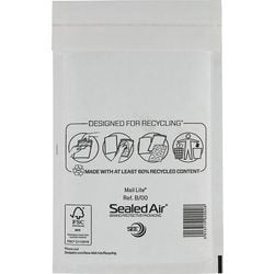 Mail lite luchtkussenenvelop 00 210x120mm wit zelfklevend 100 stuk