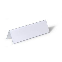 Tafelnaambord durable 805219 pvc 210x61mm dubbelzijdig transparant 25 stuks