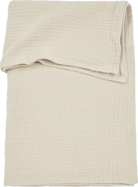 Meyco baby uni ledikant laken - pre-washed hydrofiel - soft sand - 100x150cm - 0.3 tog
