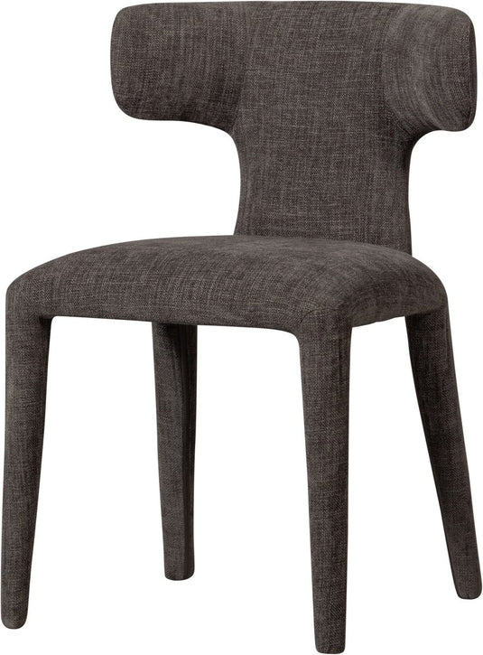 Woood permit eetkamerstoel - geweven stof - espresso bruin - 78x52x53 cm