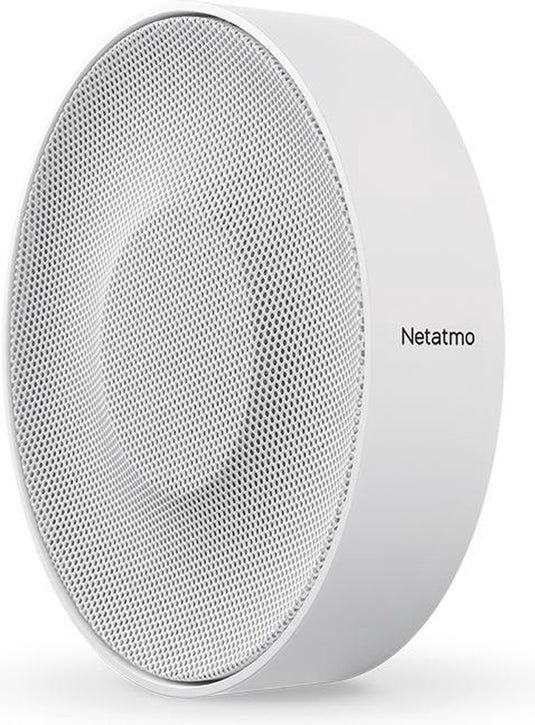 Netatmo slimme binnensirene - draadloze alarmsirene - 110 db alarm - beveiligingssysteem - voor camera - inclusief batterijen - wit - 1 stuk