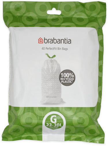 Brabantia perfectfit vuilniszakken - 23 30 l - code g - 40 stuks