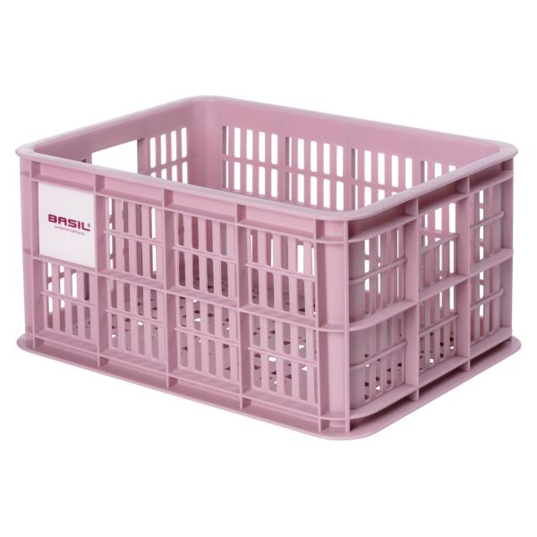 Load image into Gallery viewer, Basil fietskrat S - klein - 17.5 liter - roze
