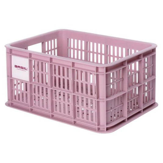 Basil fietskrat S - klein - 17.5 liter - roze
