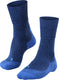 Falke tk1 wool anti-blaar dik wol functioneel materiaal wandelsokken heren blauw - maat 42-43