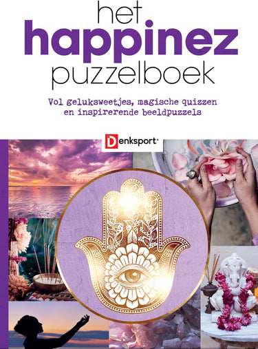 Denksport - het happinez puzzelboek - inspirerende beeld puzzels