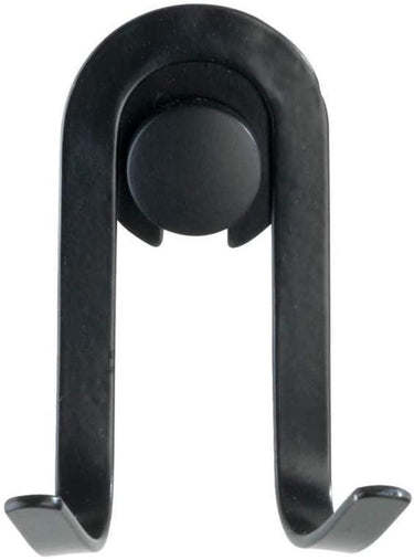 Wenko wandhaak dubbel classic plus black mat zwart, 2 stuks - handdoekhaakjes