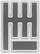Wenko anti-slip bestekbak met 5 compartimenten in wit en grijs kunststof 26,5x36,5cm anti-slip - bestekcassette - bestekhouder - besteklade - bestekorganizer
