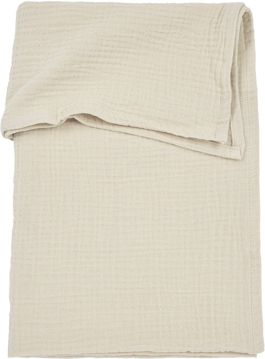 Meyco baby uni wieglaken - pre-washed hydrofiel - soft sand - 75x100cm - 0.3 tog