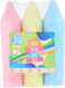 Eddy toys stoepkrijt xl 3 stuks - krijt voor buiten in groot formaat - stoepkrijt kinderen in roze geel en blauw - stoepkrijt set voor buitenspelen - krijt speelgoed vanaf 3 jaar