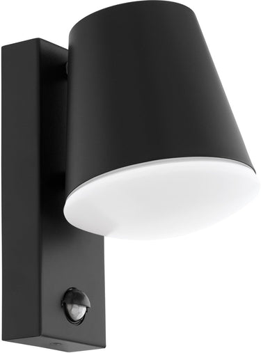 Eglo caldiero wandlamp buiten - beweginssensor - e27 - 24 cm - antraciet wit