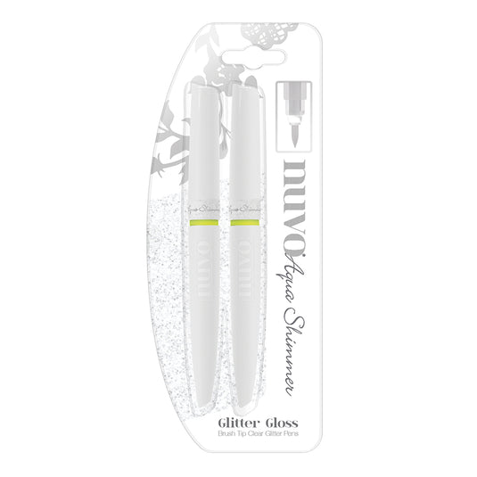 Nuvo by tonic studios nuvo • aqua shimmer glitter brush tip clear