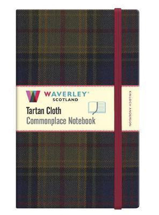 Kinloch anderson: waverley scotland genuine tartan cloth commonplace notebook