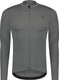 Bbb cycling essence ls - fietsshirt heren lange mouwen - 10-15 °c - ademend mtb en wielrenshirt met 3 achterzakken - donker grijs