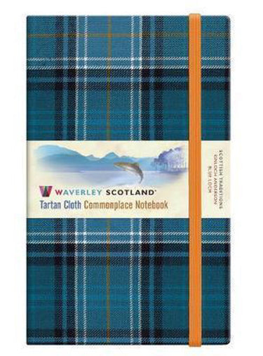 Blue loch waverley tartan notebook journal: large: 21 x 13cm
