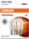 Osram w series - originele motorverlichting - w21 5w - glazen fitting - oem kwaliteit